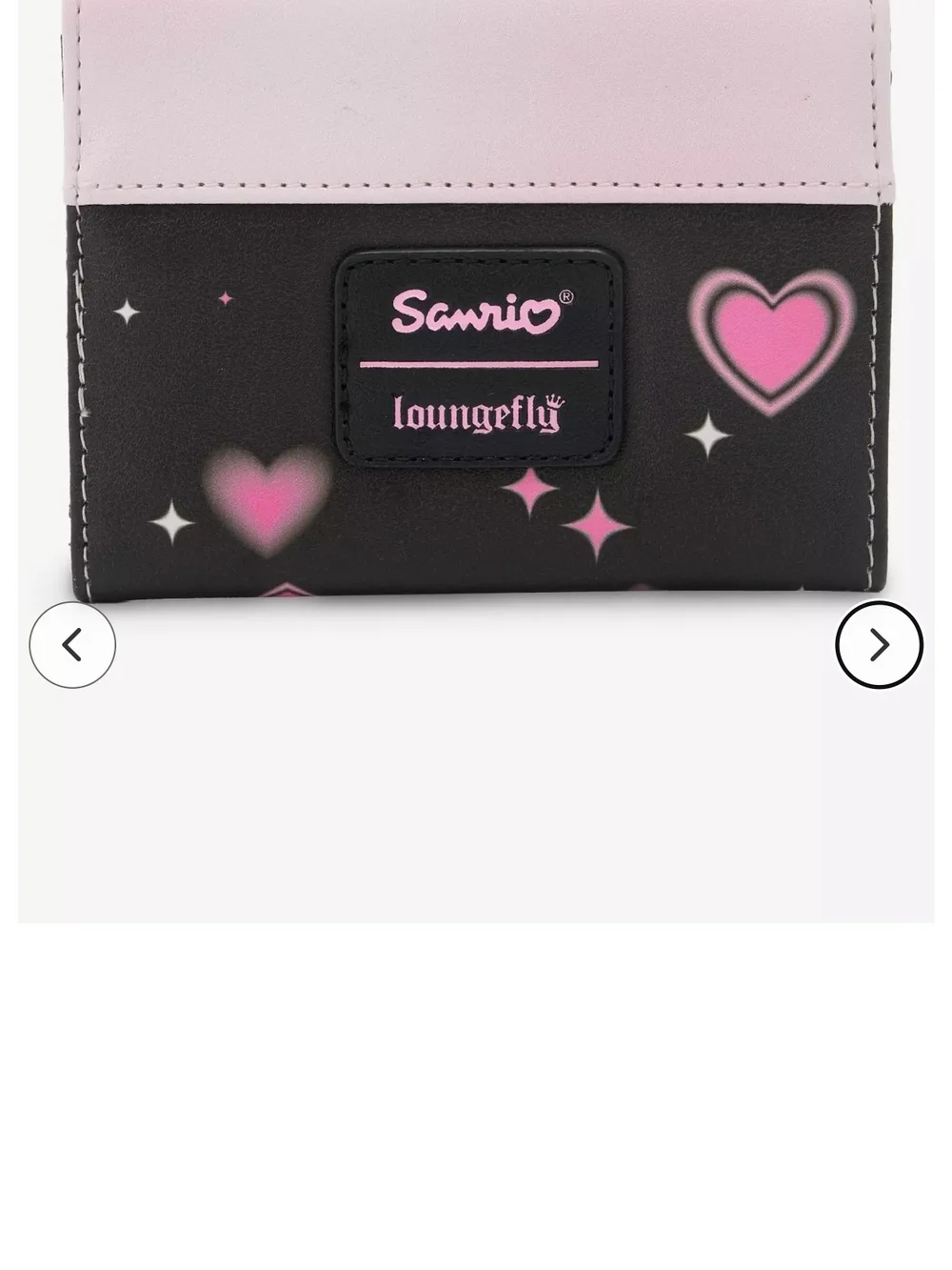 Sanrio Pink Character Kids Wallet - My Melody & Kuromi